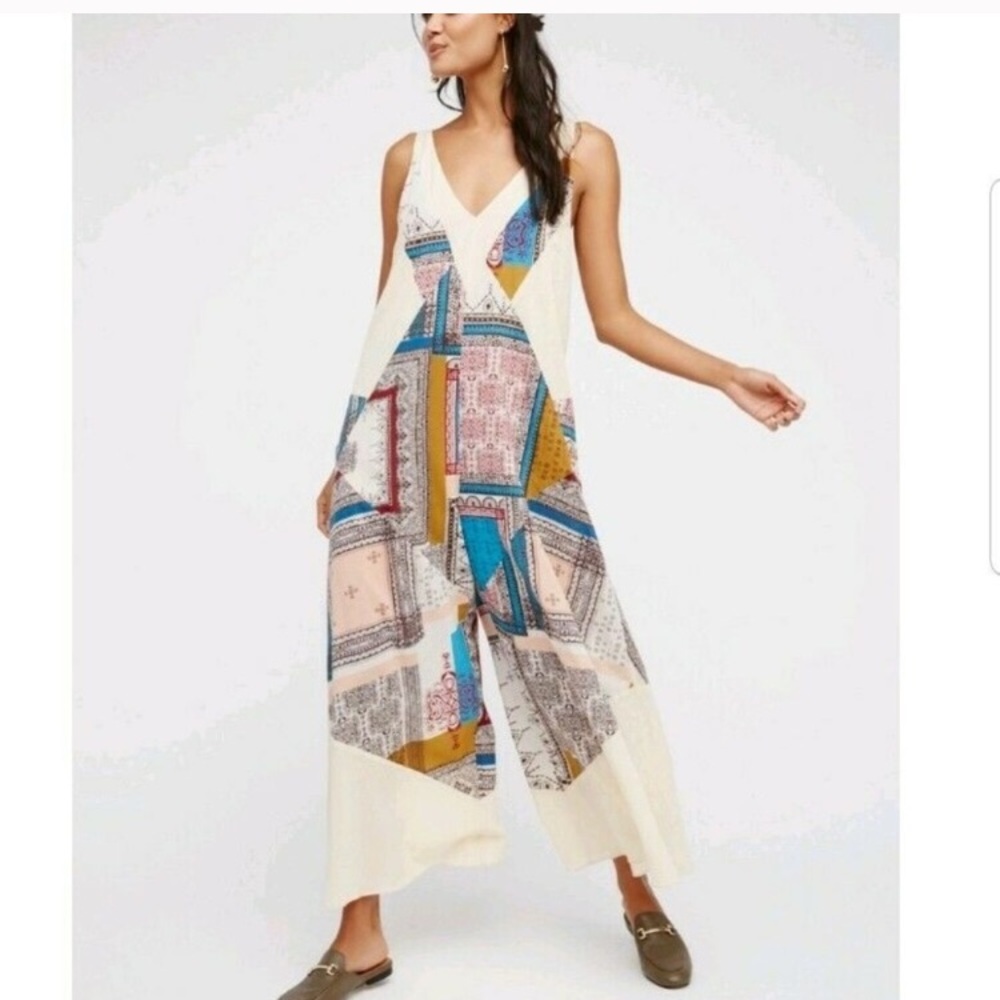 Free People flowing pant suit/romper